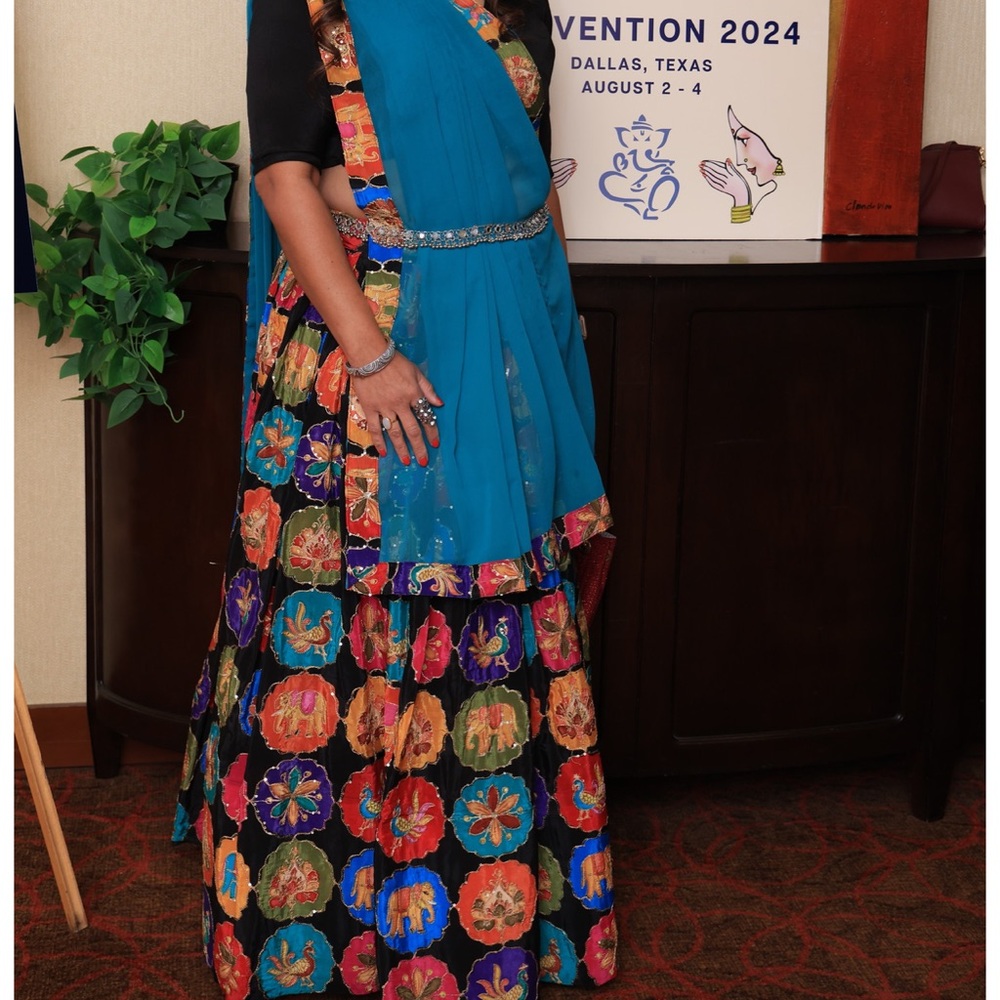 Vibrant Multicolor Floral Lehenga Choli